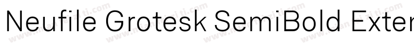 Neufile Grotesk SemiBold Extended字体转换